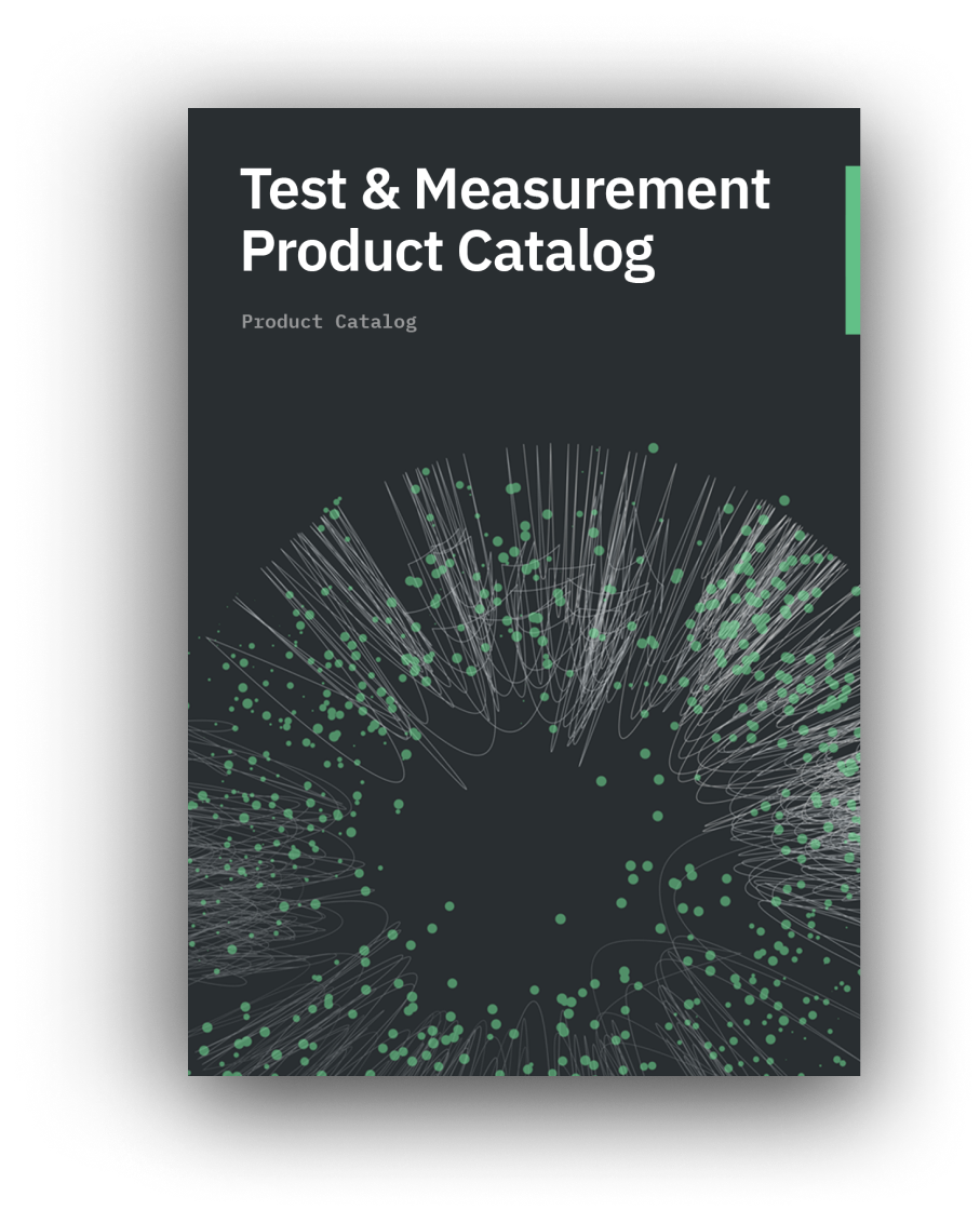 Cover of XSENSOR's Test & Measurement Product Catalog.